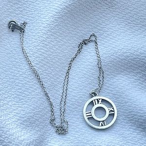 Authentic Tiffany & Co. Atlas 16” Necklace and Pendant